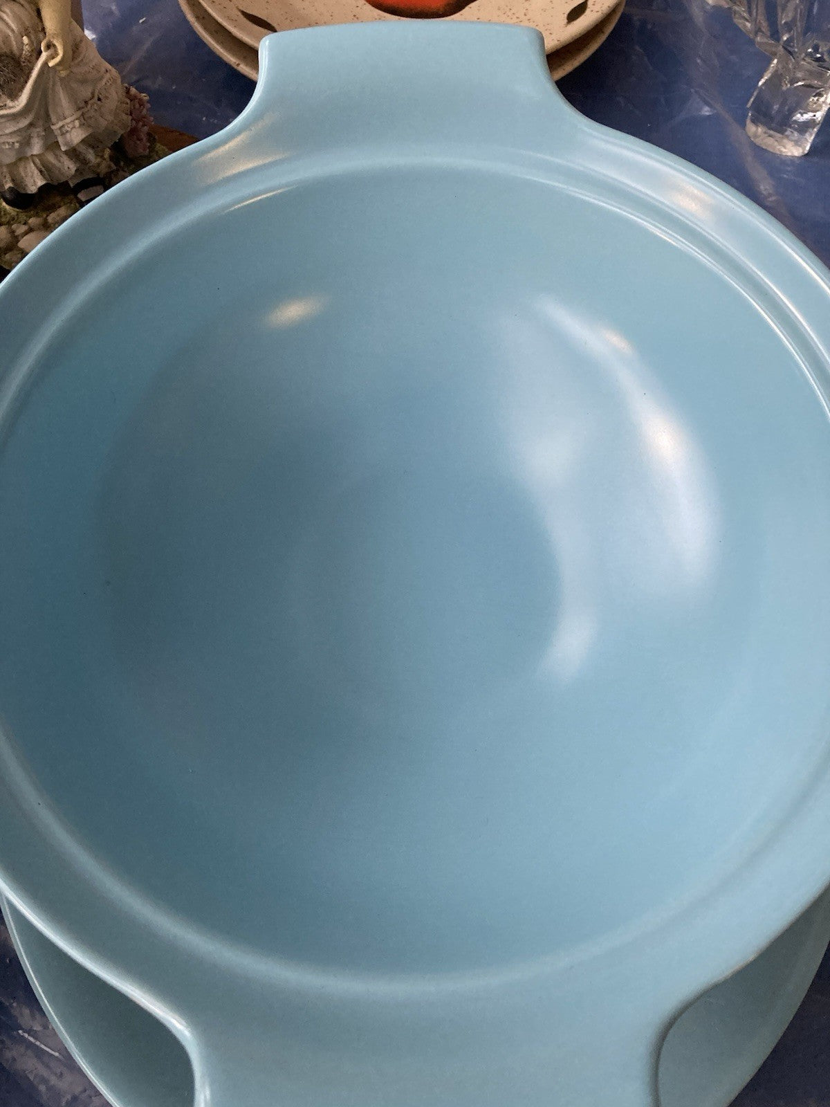 Poole Pottery Twintone Sky Blue & Dove Grey – Vintage Serving Set