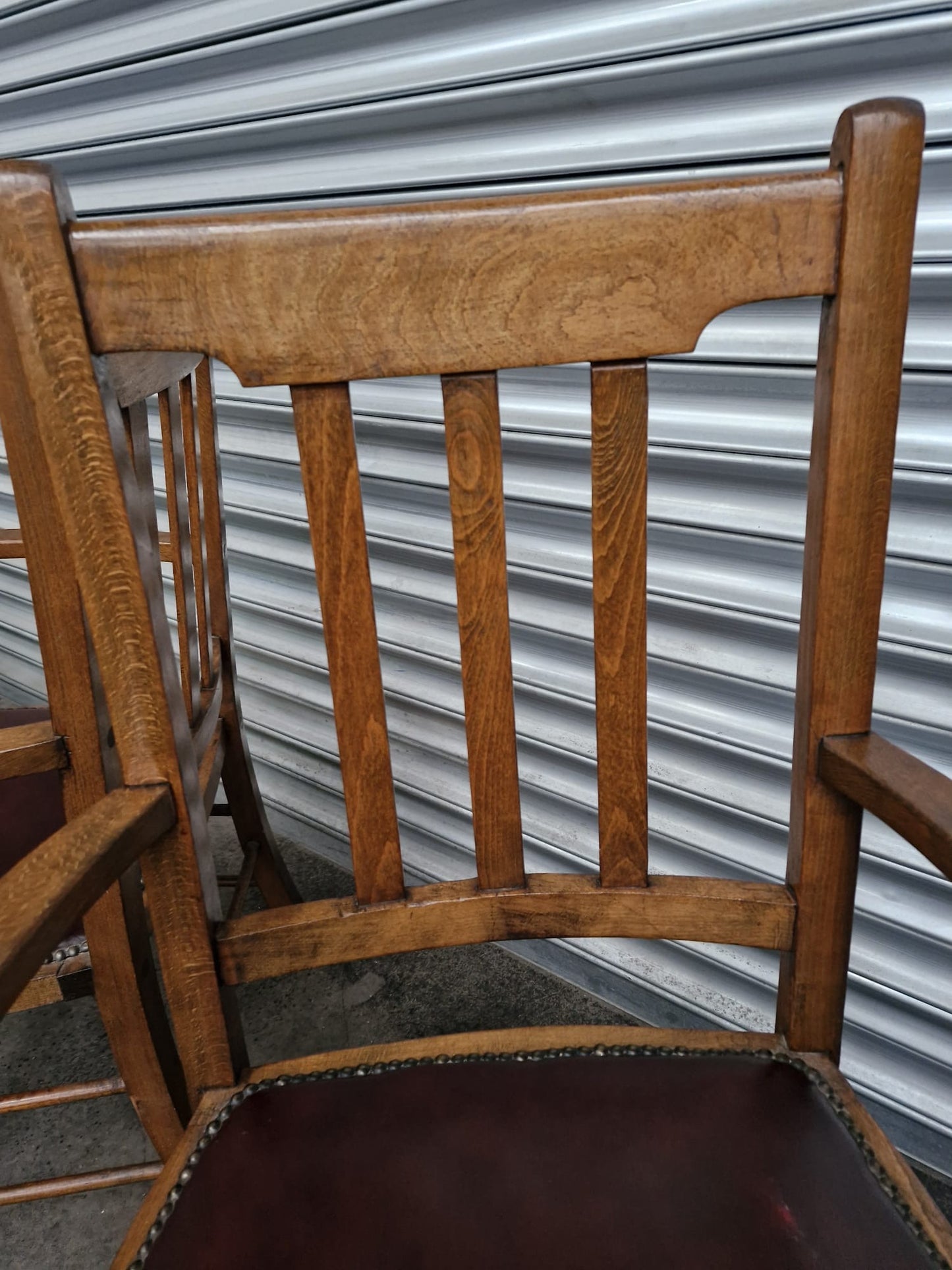 Rare Arts & Crafts Oak Armchairs for Sale - Circa 1900-1910!