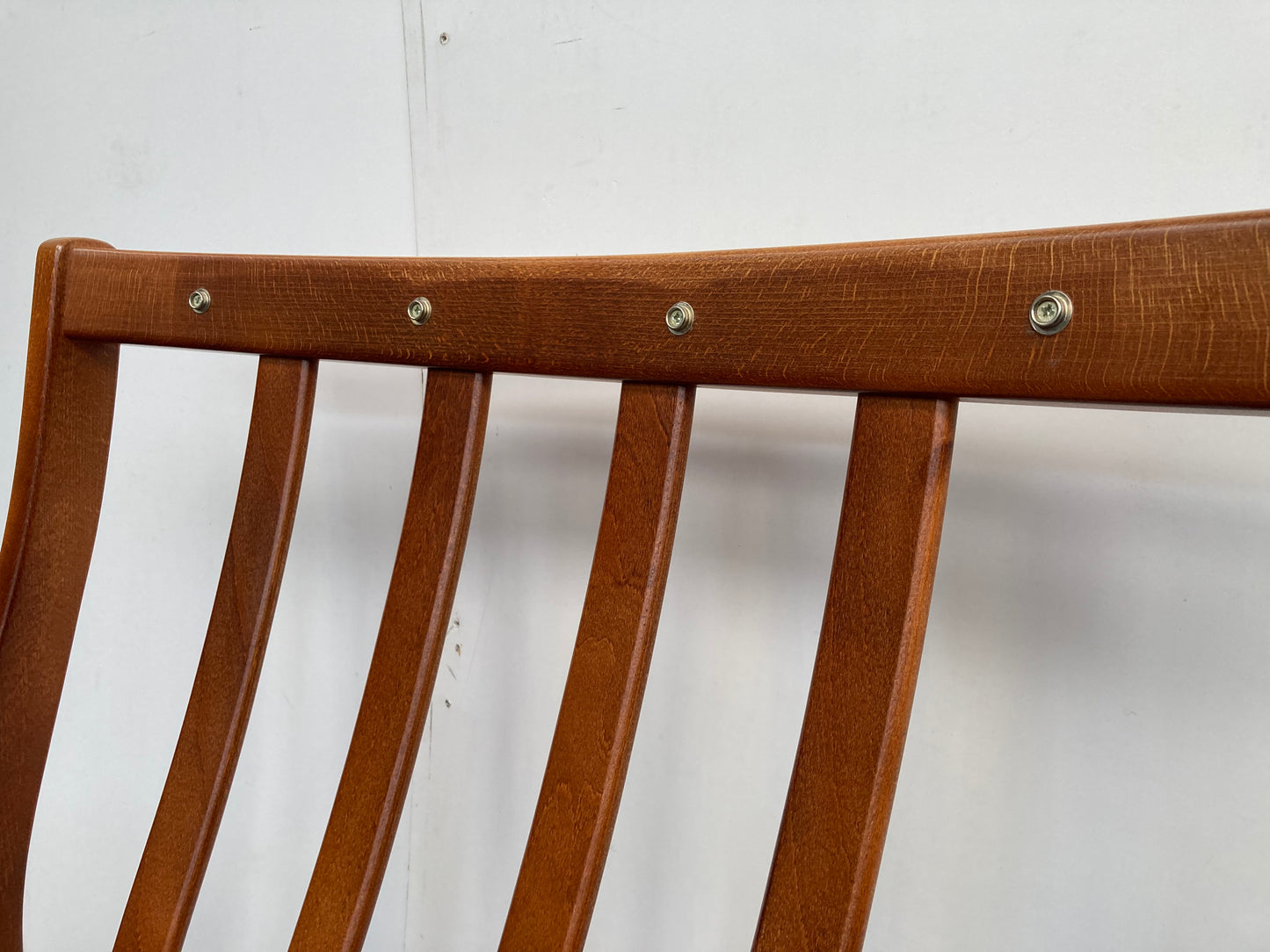 Vintage bergere & oak armchair