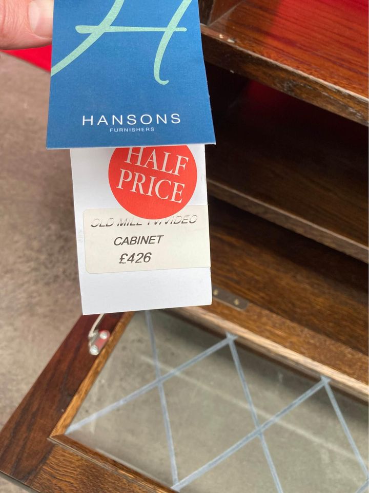 Old Mill Vintage solid oak TV unit by Quitmann furniture - storage unit.