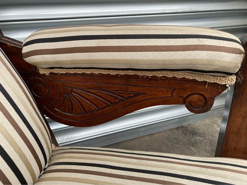 Beautiful carved Victorian armchair on castors