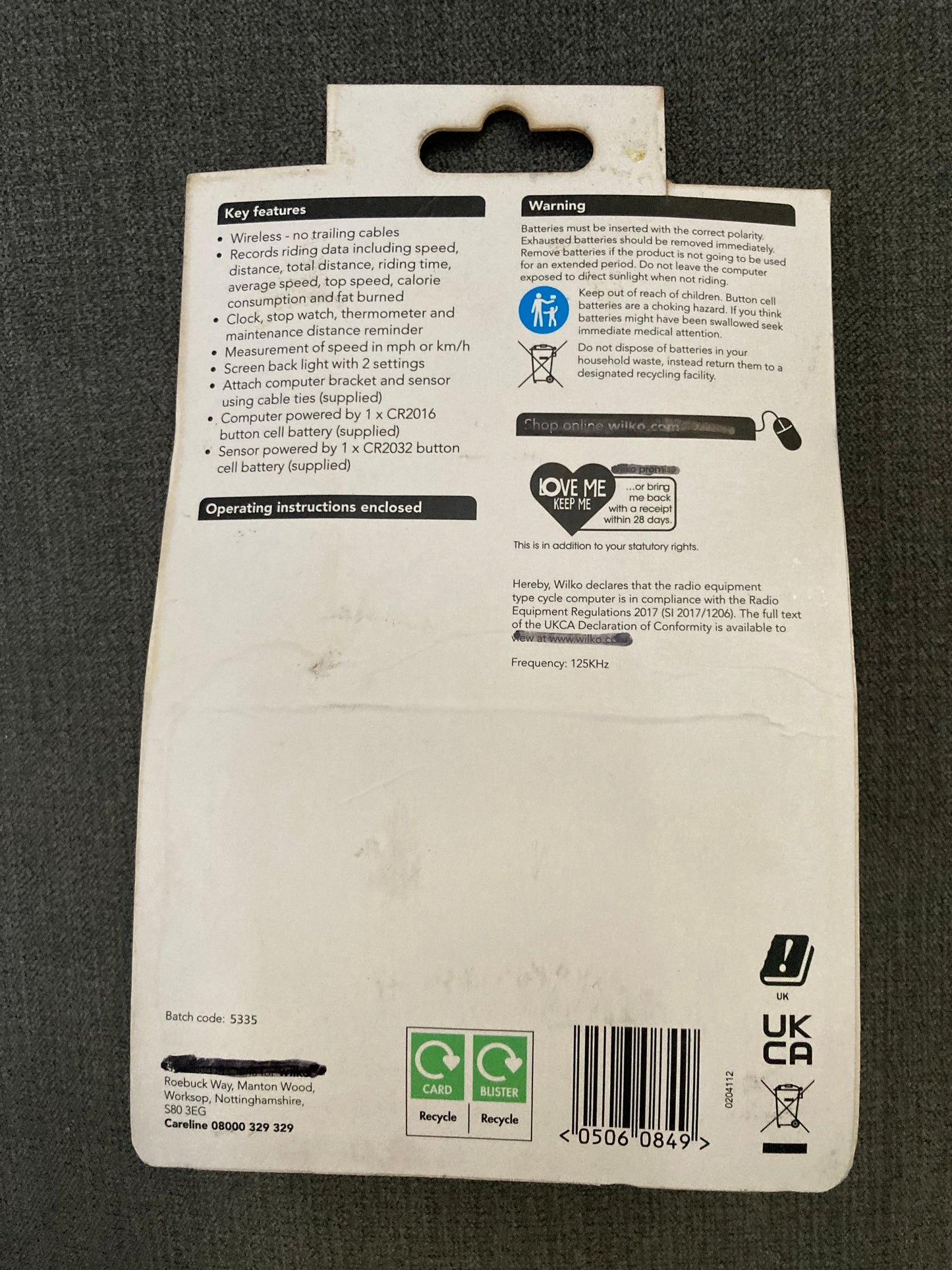 🚴‍♂️ Wireless Cycle Computer – Brand New