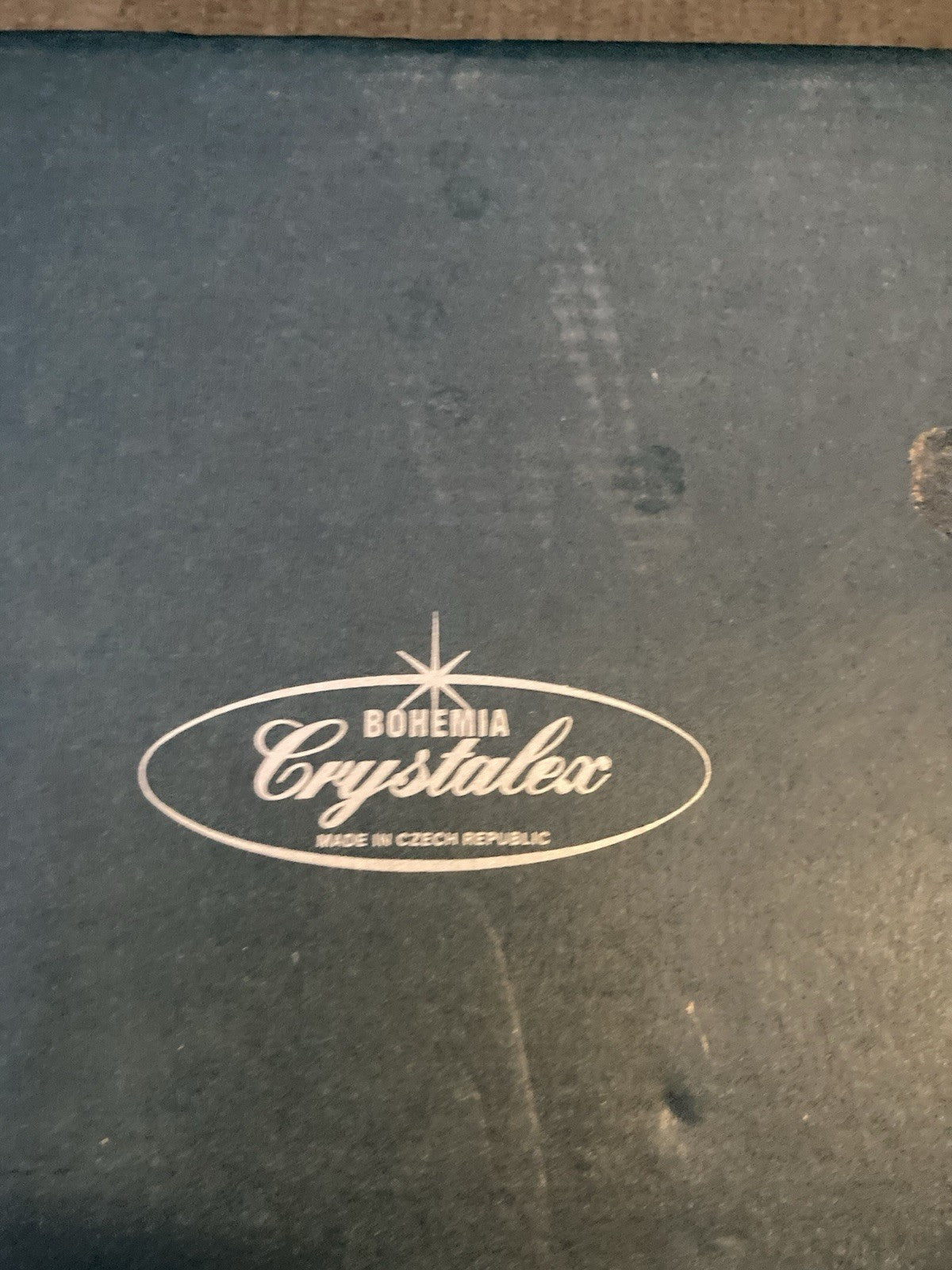 Bohemia Crystalex 25th Anniversary Wine Glasses – Gift Boxed Pair – Unused