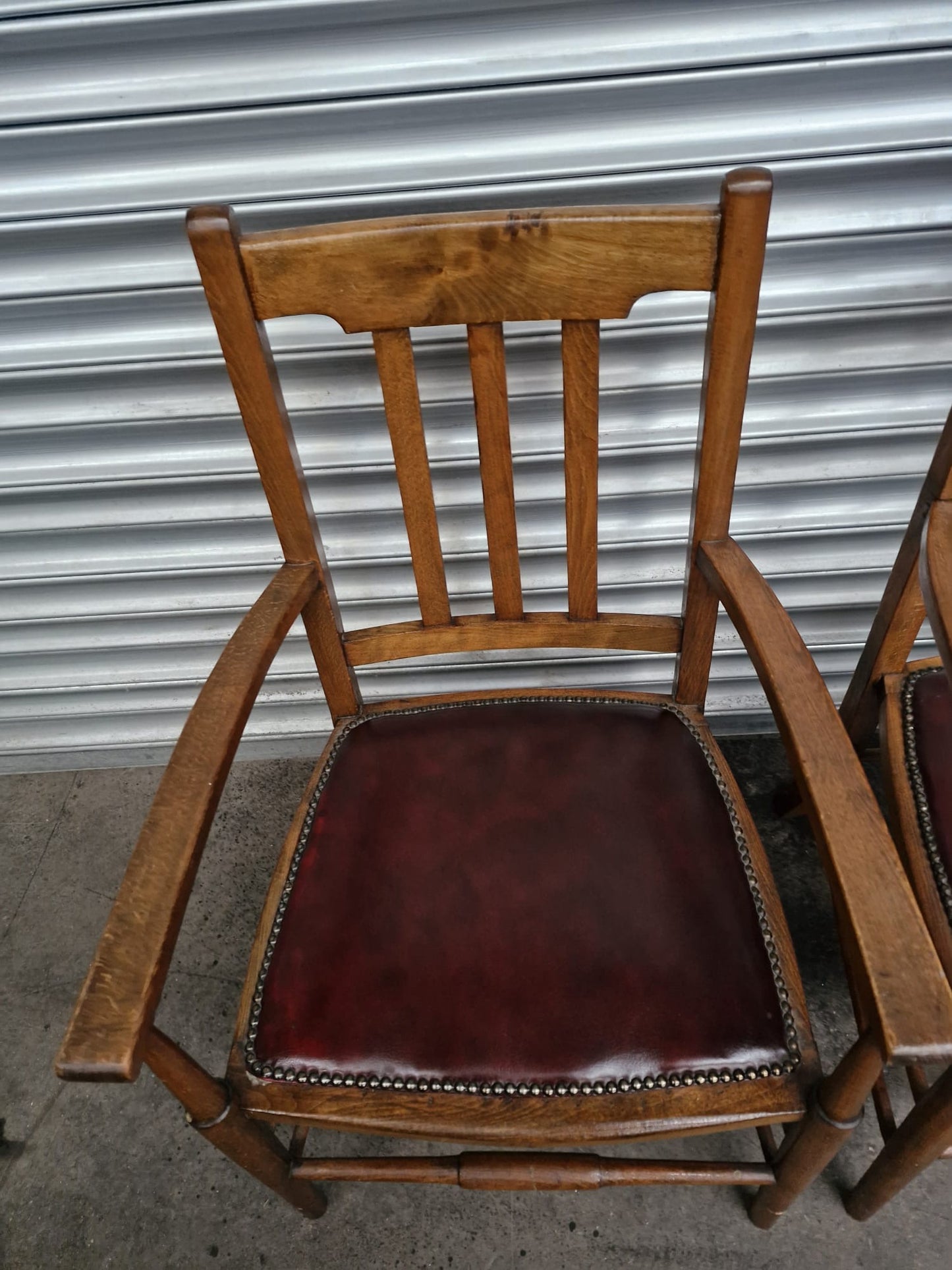 Rare Arts & Crafts Oak Armchairs for Sale - Circa 1900-1910!