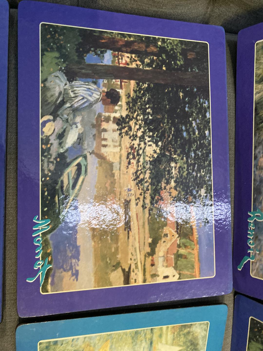 🎨 Vintage Monet & Renoir Table Set