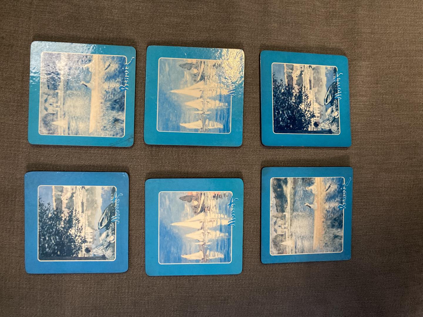 🎨 Vintage Monet & Renoir Table Set