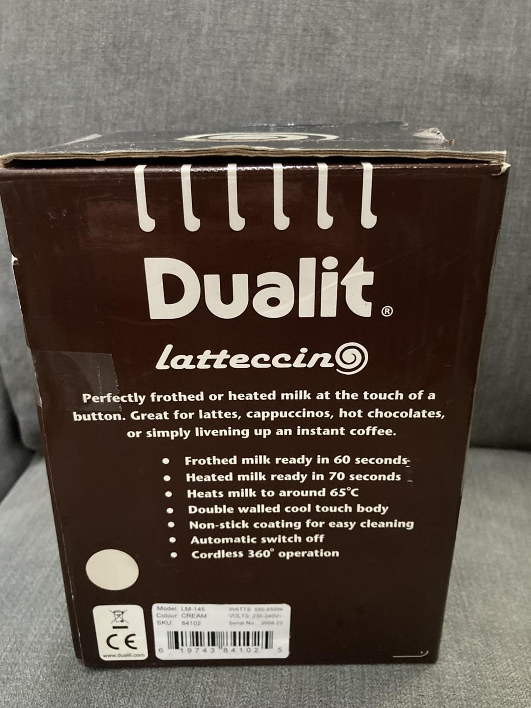 Dualit Latteccino Milk Frother 📦 Unused &amp; boxed — ready to gift or enjoy!