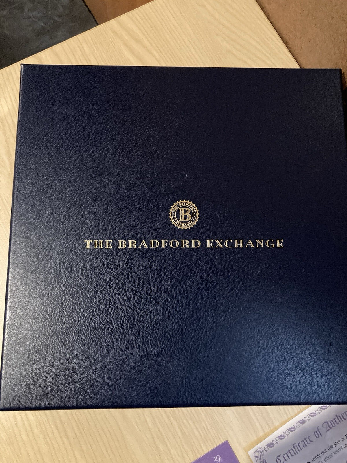 Royal Doulton Fir Tree Cottage 1998 Christmas Plate Box & COA Bradford Exchange