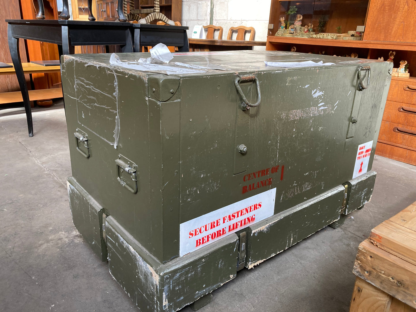 RAF shipping crate