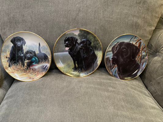 🐾 Franklin Mint Labrador Plate Set – Limited Edition 🐾