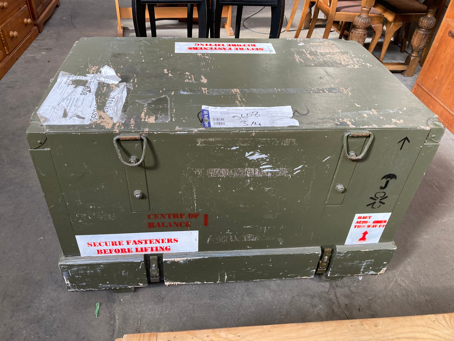 RAF shipping crate