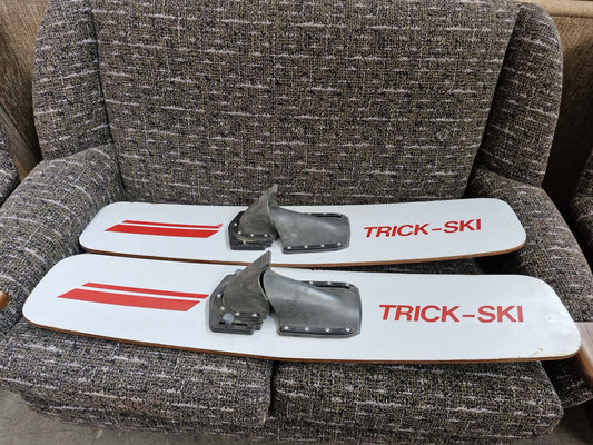 Vintage Wooden Trick Water Skis