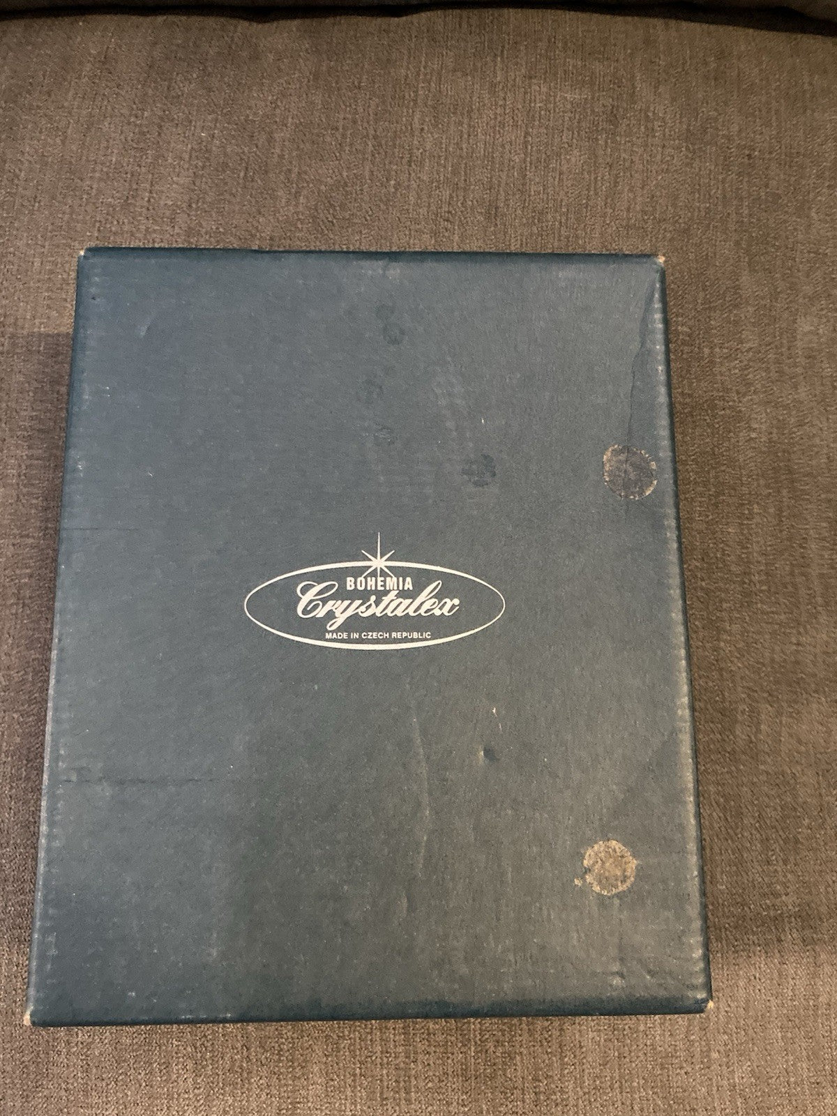 Bohemia Crystalex 25th Anniversary Wine Glasses – Gift Boxed Pair – Unused