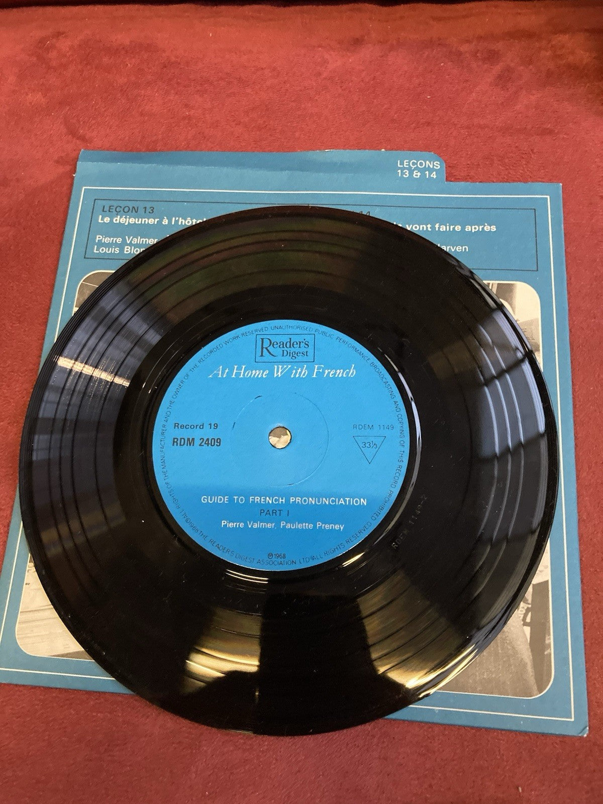 Reader’s Digest At Home With French 1968 20 LPs + 3 Books Complete Set