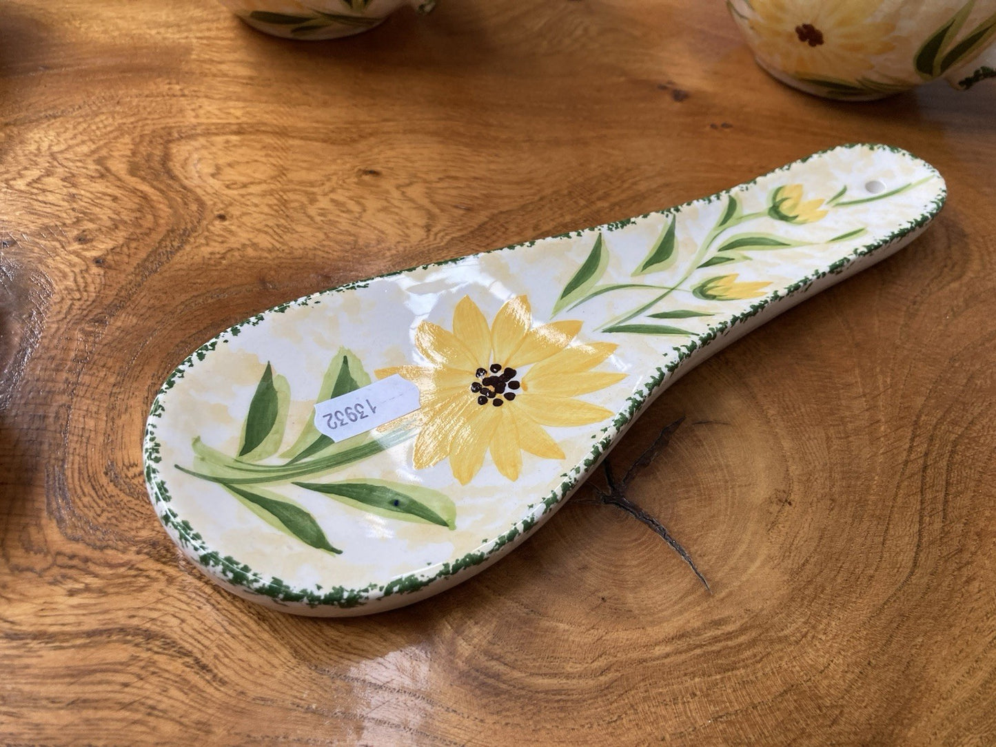 Vintage Obrarte Portugal Sunflower Tea Set – Teapot, Creamer, Sugar Bowl & Cups